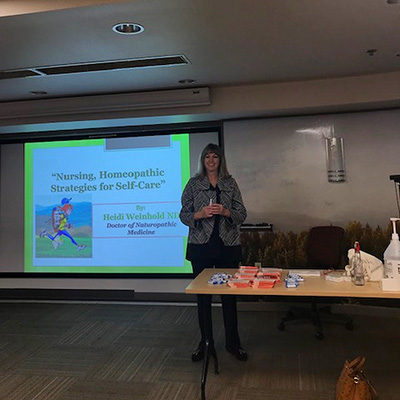 Naturopathy Canonsburg PA Heidi Weinhold Speaking to Nursing Students